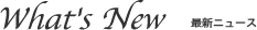 What's New�b�ŐV�j���[�X